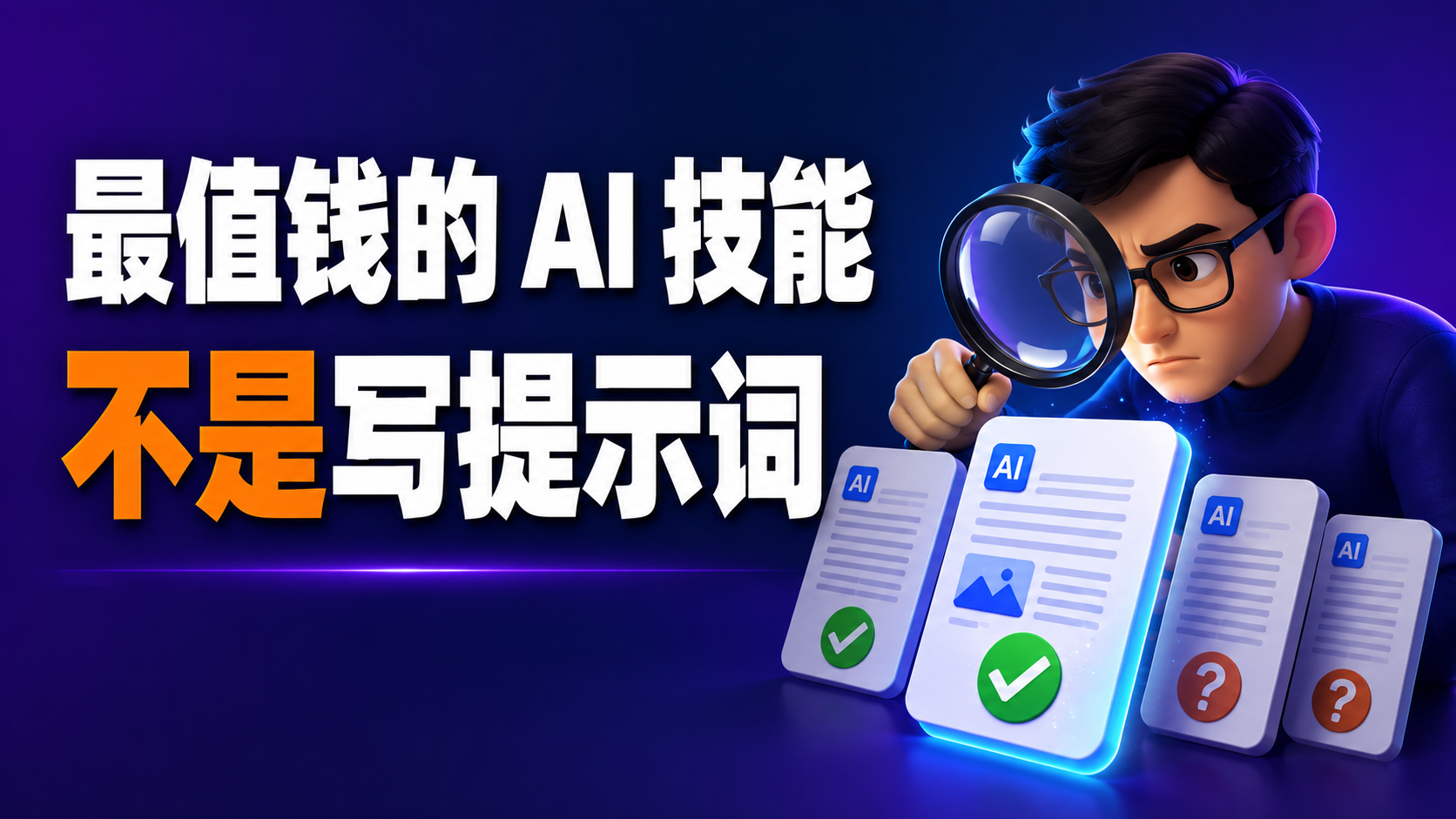 2026 年最值钱的 AI 技能，不是写提示词